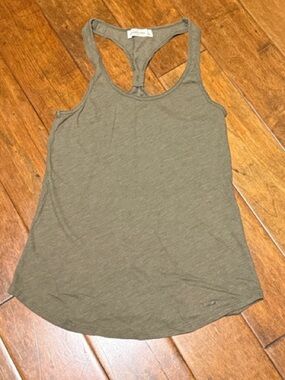 Abercrombie & Fitch Olive Racerback Tank Top